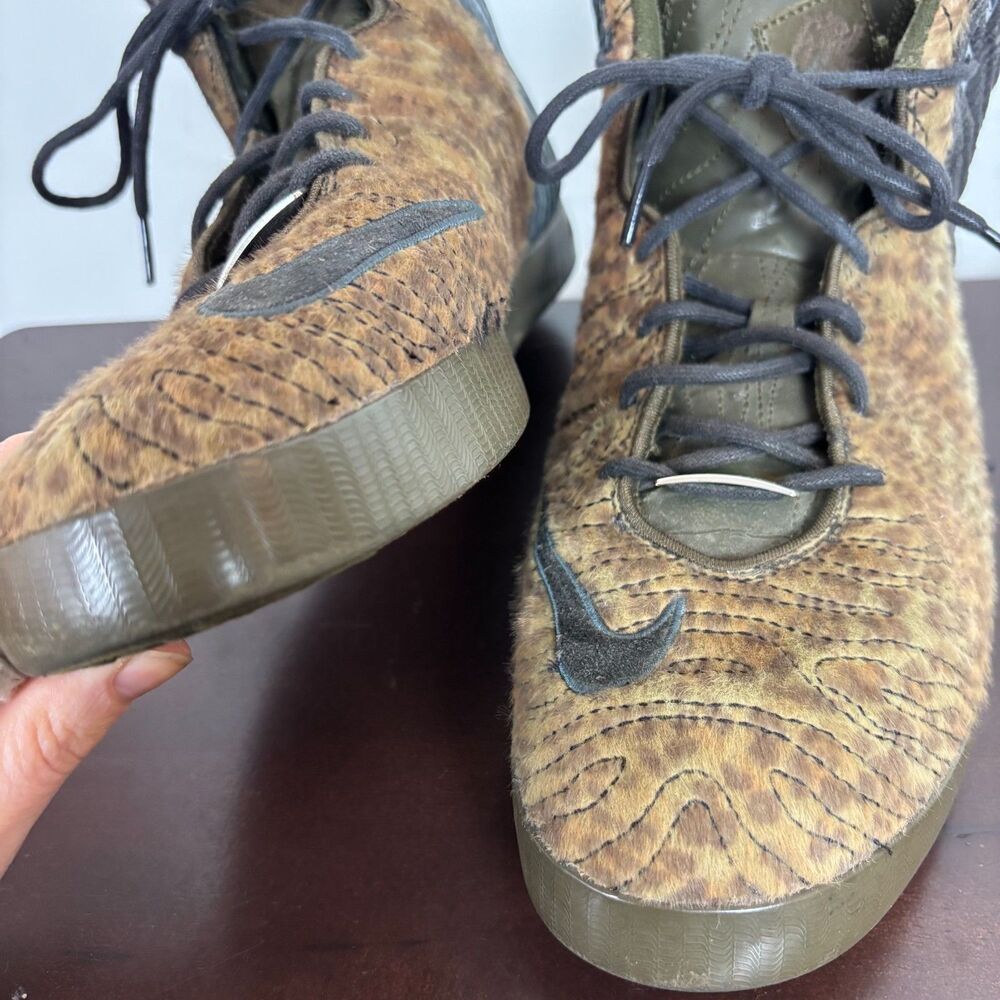 Nike Lebron Shoes NSW High Tops Sneakers Men’s 11.5 Leopard - Picture 6 of 8